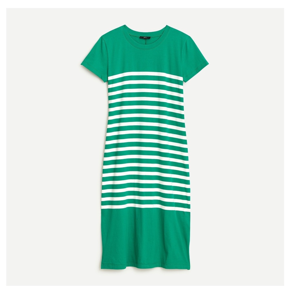 J.CREW T-shirt dress in stripe - Picture 2 of 4